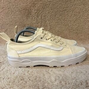 Vans Sententry Old Skool WC Cream Canvas Lug Platform Sneakers 721454 Womens 9